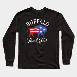 Vintage Buffalo Football Thanks Giving Long Sleeve T-Shirt